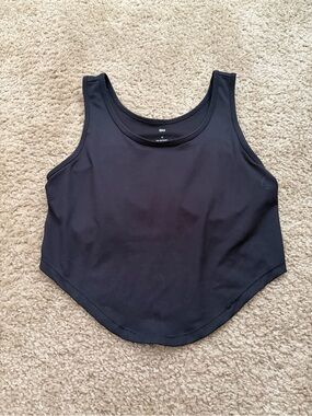 SO Juniors’ Black Athletic Tank Top